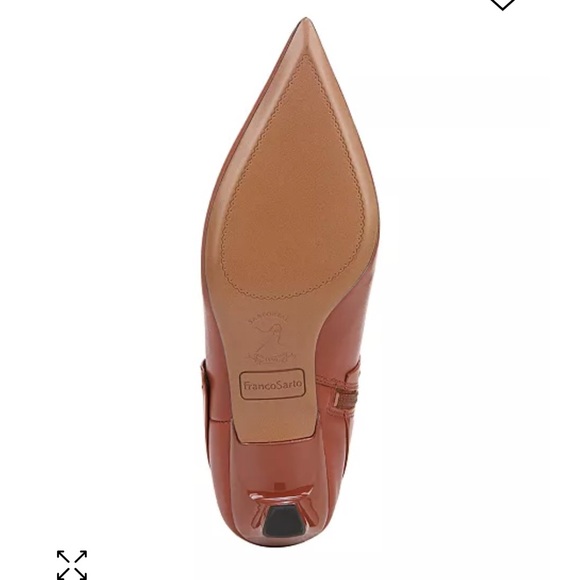 Franco Sarto Brown Leather Knee-High Boots - Picture 5 of 6